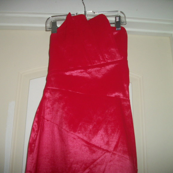 HOT CLUB GIRL SEXY RED FLOWER PETALS SHINE BANDAGE DRESS SP - Picture 2 of 3